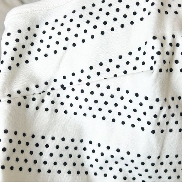 Land’s End Plus Size Vertical Polka Dot Knit Tank, Size 3X Black/White - Picture 4 of 8